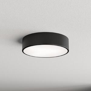 TEMAR LIGHTING Φωτιστικό οροφής Cleo 300, μαύρο, αισθητήρας, IP54, Ø 30 cm, μέταλλο, Μαύρο, Διάδρομος, Μέταλλο, σύγχρονο