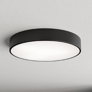 TEMAR LIGHTING Φωτιστικό οροφής Cleo, Ø 50 cm, IP54, μαύρο, μέταλλο, E27, ρυθμιζόμενος, Μαύρο, Μπάνιο, Μέταλλο