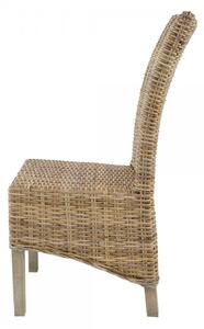 Artekko Artekko Rattan Καρέκλα Ξύλο Ρατάν σε Φυσική Απόχρωση (48x62x103)cm 40816