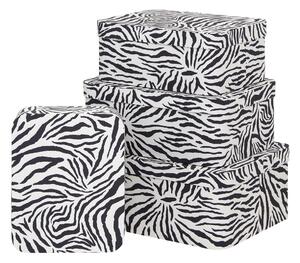 Κουτιά Αποθήκευσης (Σετ 4τμχ) F-V Polybox Zebra 209366