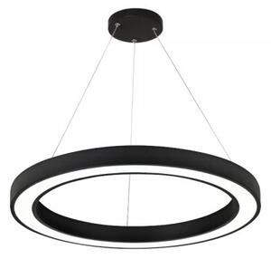 InLight Κρεμαστό φωτιστικό LED 68W 3CCT (by switch on base) σε μαύρη απόχρωση D:60cm (6073-60-BL)