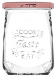 Βάζο Αποθήκευσης Tasty LVTAS05555Z 550ml Clear-Bronze Lav