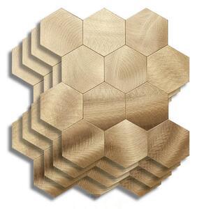 Αυτοκόλλητα Πλακάκια Hexa Douceur d'intérieur με διαστάσεις 25x23.2cm - Orange - 4 τεμάχια