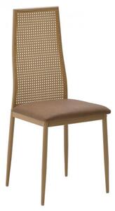 Καρέκλα Lasmipe Inart καφέ pu-rattan 40x49x96εκ