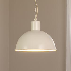 Argon Κρεμαστό φωτιστικό Emoti, μπεζ, 1 λάμπα, Ø 38 cm, ρυθμιζόμενος, Μπεζ, Σαλόνι / τραπεζαρία, Μέταλλο, Βιομηχανικός σχεδιασμός