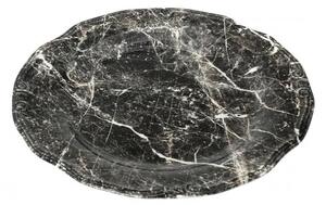 Marble πιατελα στρογγ. ΜΑΥΡΟ 33εκ rpm209k2