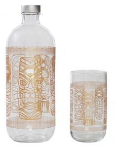 Tiki party set/5 bottle 1100cc 4xglass 365cc p/128 gb1.Ob4. Sp96983