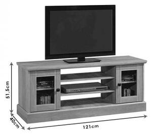 Έπιπλο τηλεόρασης Libby pakoworld φυσικό 121x40x51.5εκ