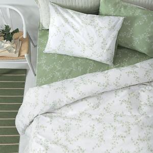 Σεντόνια Μονά (Σετ) Palamaiki Fashion FL6269 Πράσινο,Λευκό ΜΕ ΛΑΣΤΙΧΟ 110x200+30