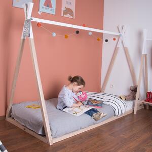 Παιδικό Κρεβάτι Montessori (70x140) ChildHome Tipi Natural 72581