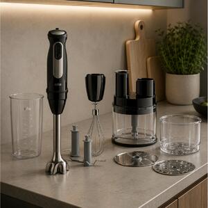 Ραβδομπλέντερ Braun MultiQuick 5 Pro MQ55755M με τεχνολογία PowerBell VPlus, ισχύ 1000W και 25 ταχύτητες
