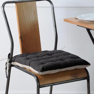 Μαξιλάρι Καρέκλας 2 Όψεων (40x40) S-F Duo Noir/Lin CU1490261GAL