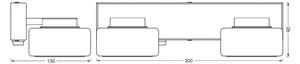 LEDVANCE LED φωτιστικό τοίχου Orbis Flame, 2-φωτο, μαύρο, IP44