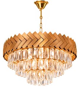 Κρυστάλλινο Κρεμαστό Φωτιστικό APP1942-3CP 50cm Gold