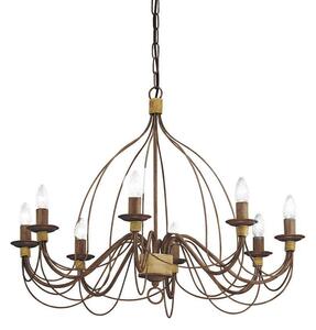 Φωτιστικό Οροφής Corte 057194 80x80/115cm 8xE14 40W Bronze Ideal Lux