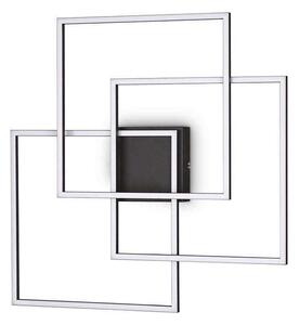 Πλαφονιέρα Frame Quadrato 270678 59x9x59,5cm LED 35W 3000K Black Ideal Lux