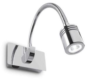 Φωτιστικό Τοίχου Dynamo 031460 11,5x6,5x32,5cm LED 3W 4000K Chrome Ideal Lux