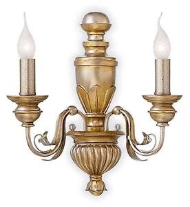 Φωτιστικό Τοίχου Firenze 020846 33x38x17cm 2xE14 40W Gold Ideal Lux