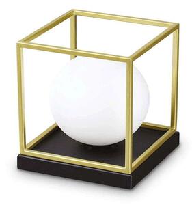 Φωτιστικό Επιτραπέζιο Lingotto 251127 18,5x18,5x22cm 1xE14 28W Gold-Black Ideal Lux