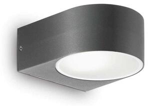 Φωτιστικό Τοίχου Iko 018515 14x7x19cm 1xE27 60W IP54 Anthracite Ideal Lux