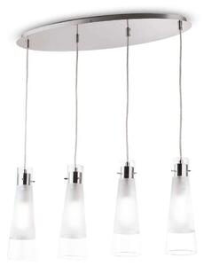 Φωτιστικό Οροφής-Ράγα Kuky 023038 73x46/135x33cm 4xE27 60W Clear Ideal Lux