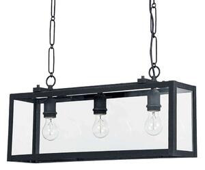 Φωτιστικό Οροφής-Ράγα Igor 092881 65x43/134x17cm 3xE27 60W Black Ideal Lux