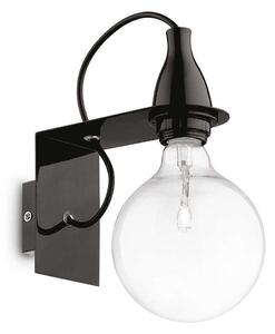 Φωτιστικό Τοίχου-Απλίκα Minimal 045214 12x23x21cm 1xE27 60W Black Ideal Lux