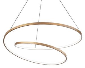 Φωτιστικό Οροφής Oz 269443 60x30/150cm LED 47W 3000K Gold Ideal Lux