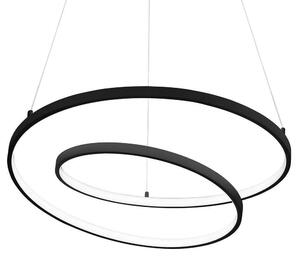 Φωτιστικό Οροφής Oz 269450 80x39/150cm LED 59W 3000K Black Ideal Lux