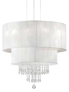 Φωτιστικό Οροφής Opera 182179 50x63/235cm 4xE27 60W White Ideal Lux