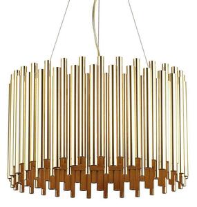 Φωτιστικό Οροφής Pan 208817 47x50/151cm 5xE27 60W Gold Ideal Lux