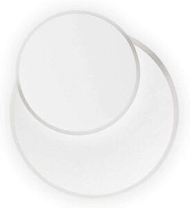 Φωτιστικό Τοίχου-Απλίκα Pouche Round 259345 25x25x5cm LED 14W 3000K White Ideal Lux