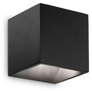 Φωτιστικό Τοίχου - Απλίκα Rubik 269320 10x10x10cm Led 700lm 8,5W 3000K Black Ideal Lux