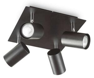 Φωτιστικό Τοίχου-Απλίκα Spot 156781 30,5x13x30,5cm 4xGU10 50W Black Ideal Lux