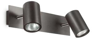 Φωτιστικό Τοίχου-Απλίκα Spot 156743 36,5x11,5x13cm 2xGU10 50W Black Ideal Lux