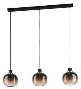 Φωτιστικό Οροφής-Ράγα Oilella 99615 95x19x110cm 3xE27 40W Black-Bronze Eglo