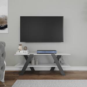 Έπιπλο Τηλεόρασης (120x33x45) A-G April 854KLN3023 White Black