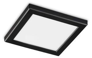 Φωτιστικό Οροφής - Πλαφονιέρα Aura Square 306407 22x1,8x22cm LED 20W 4000K 2000Lm Black Ideal Lux