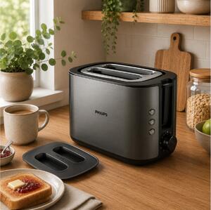 Φρυγανιέρα Philips Viva Collection HD2651/80 με ισχύ 950W και χωρητικότητα 2 φέτες ψωμιού