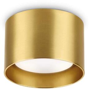 Φωτιστικό Οροφής - Σποτ Spike Round 285238 Φ10x6,5cm 1xGX53 15W Brass Ideal Lux