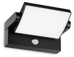 Φωτιστικό Τοίχου Με Αισθητήρα Swipe 287737 21,2x16,5x10cm Led 2000lm 21W 3000K Black Ideal Lux