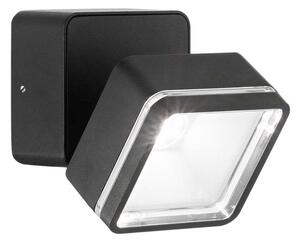 Φωτιστικό Τοίχου - Απλίκα Omega Square 285535 9x9x8,5cm LED 7W 4000K 650Lm Black Ideal Lux