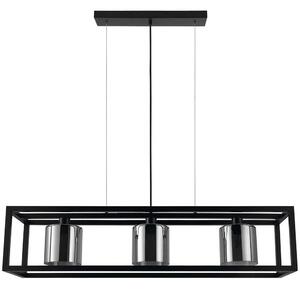 Φωτιστικό Οροφής - Ράγα Brisling 390175 110x25x110cm 3xE27 60W Black Eglo