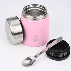 Θερμός Φαγητού 500ml & Κουτάλι Estia Save The Aegean Blossom Rose 01-21665