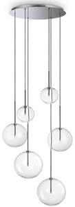 Φωτιστικό Οροφής Equinoxe 317250 Φ65x225cm 6xG4 2W Chrome Ideal Lux