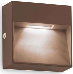 Φωτιστικό Τοίχου - Απλίκα Dedra 328621 10x3x10cm Led 160lm 1,5W 3000K Coffee Ideal Lux