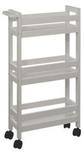 Τρόλεϊ/Ραφιέρα 3 Θέσεων (40x15x75) F-V Wheels Trolley Naturel 174762O