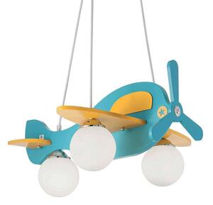 Φωτιστικό Οροφής Avion 136325 49,5x51x40/112cm 3xE14 40W Blue-Yellow Ideal Lux