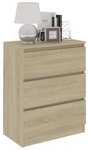 VidaXL Συρταριέρα Sonoma Δρυς 60 x 35 x 76 εκ. Επεξεργασμένο Ξύλο