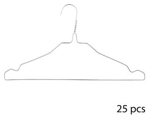 Κρεμάστρες Ρούχων (Σετ 25τμχ) F-V Laundry Hanger 119401 Silver
